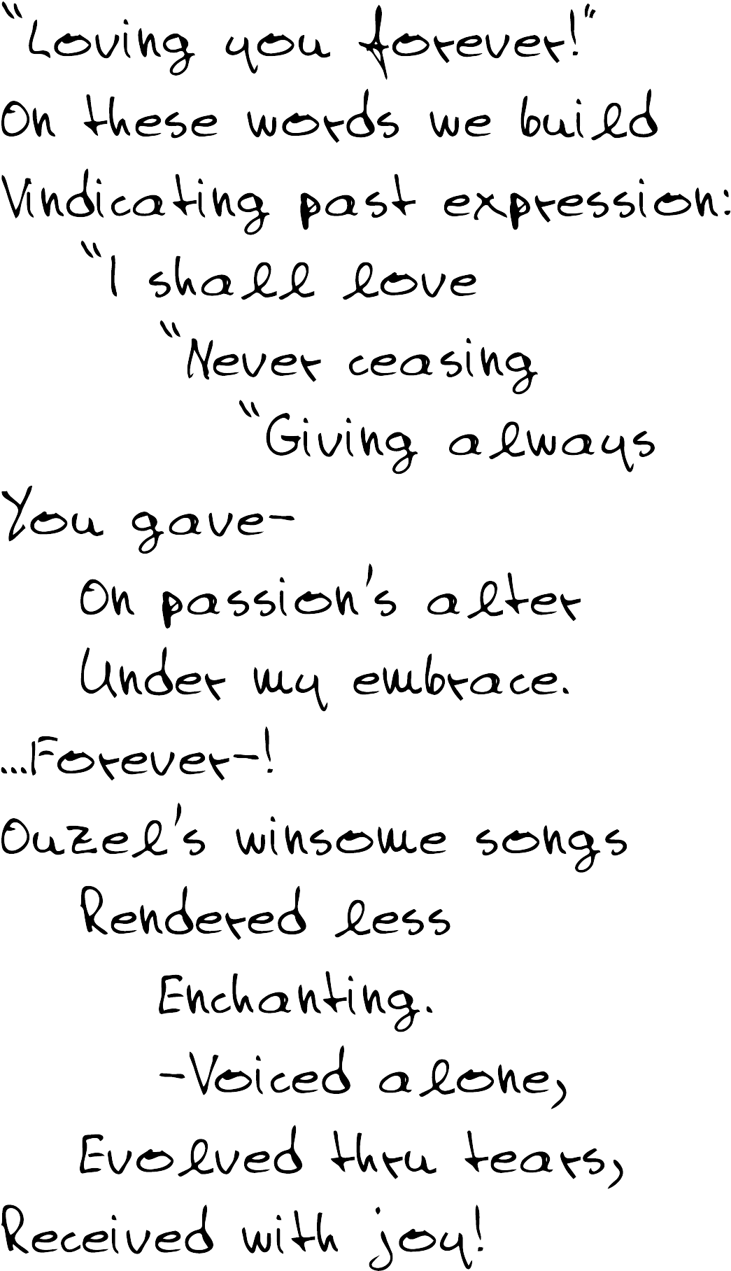 Loving You Forever - Poetry (1350x1950), Png Download