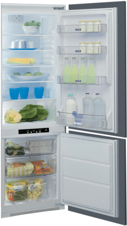 Stainless Steel Whirlpool 284 L Fridge Freezer (284 - Whirlpool Art 459 A+ Nf (382x500), Png Download