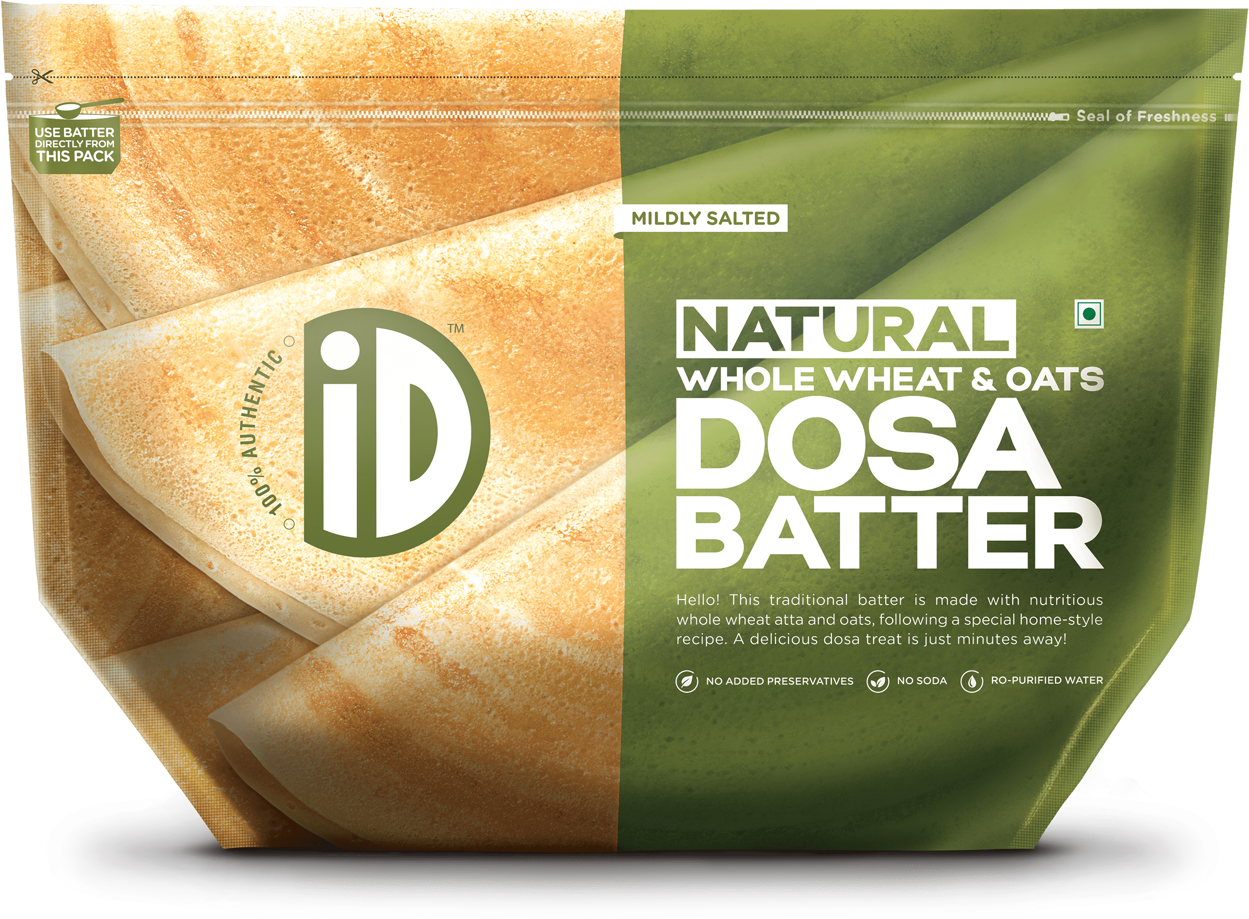 Whole Wheat Oats Dosa Product Image - Id Idly Dosa Batter (2832x2000), Png Download