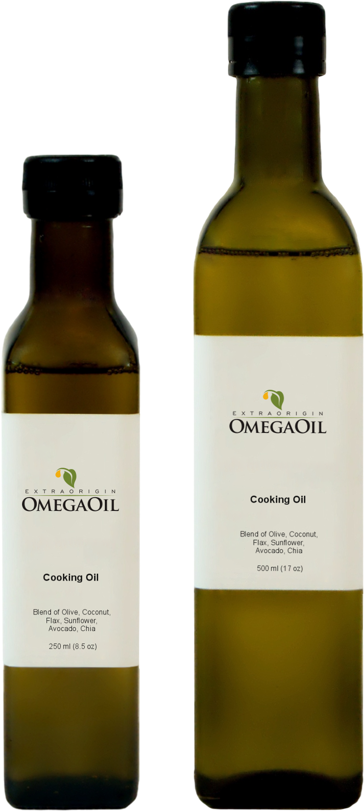 Omegaoil Omegaoil Cooking Oil 250ml (842x1753), Png Download