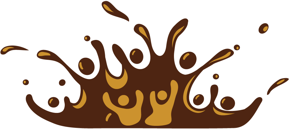2015 Over The Dream Srl - Crowd Coffee (1000x449), Png Download