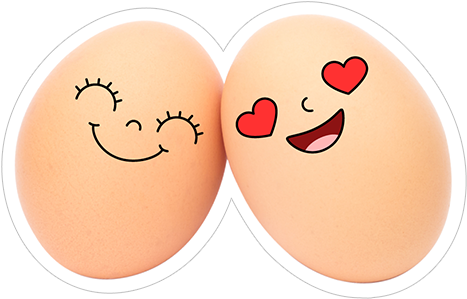 Eggs Яйца - Heart (490x317), Png Download