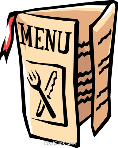 Restaurant Menu Royalty Free Vector Clip Art Illustration - Restaurant Menu Clip Art (385x480), Png Download