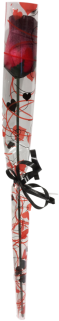 Dark Red Valentines Single Roses Dark Red Valentines - Ski Pole (350x350), Png Download