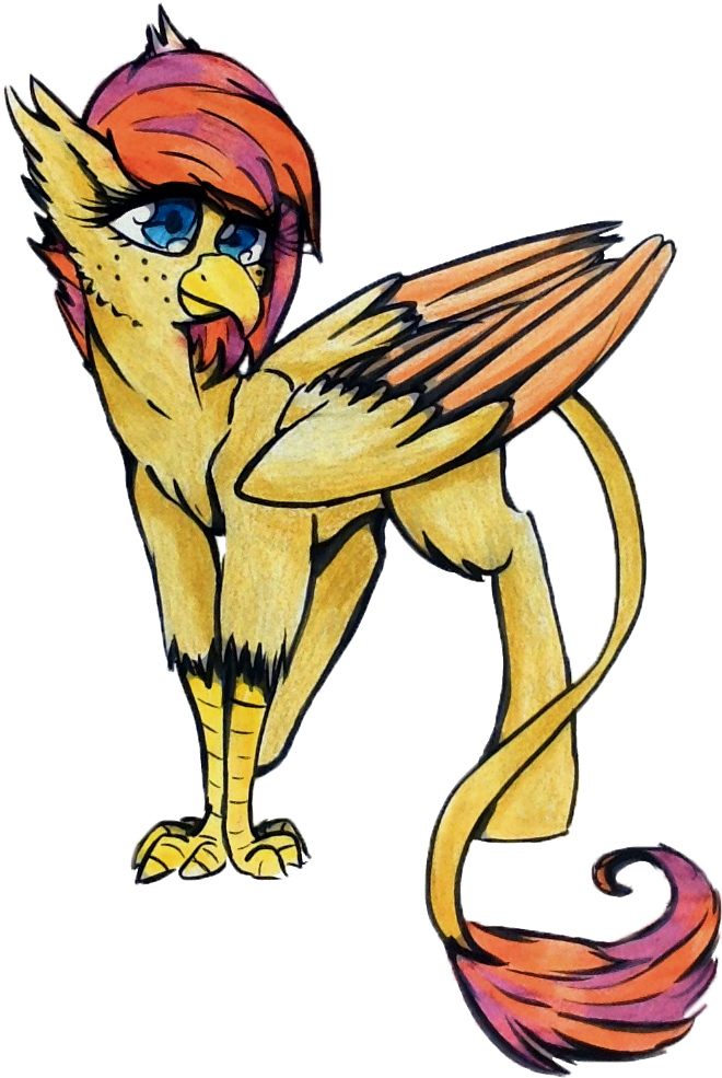 Pepperscratch, Classical Hippogriff, Female, Hippogriff, - Cartoon (720x1080), Png Download