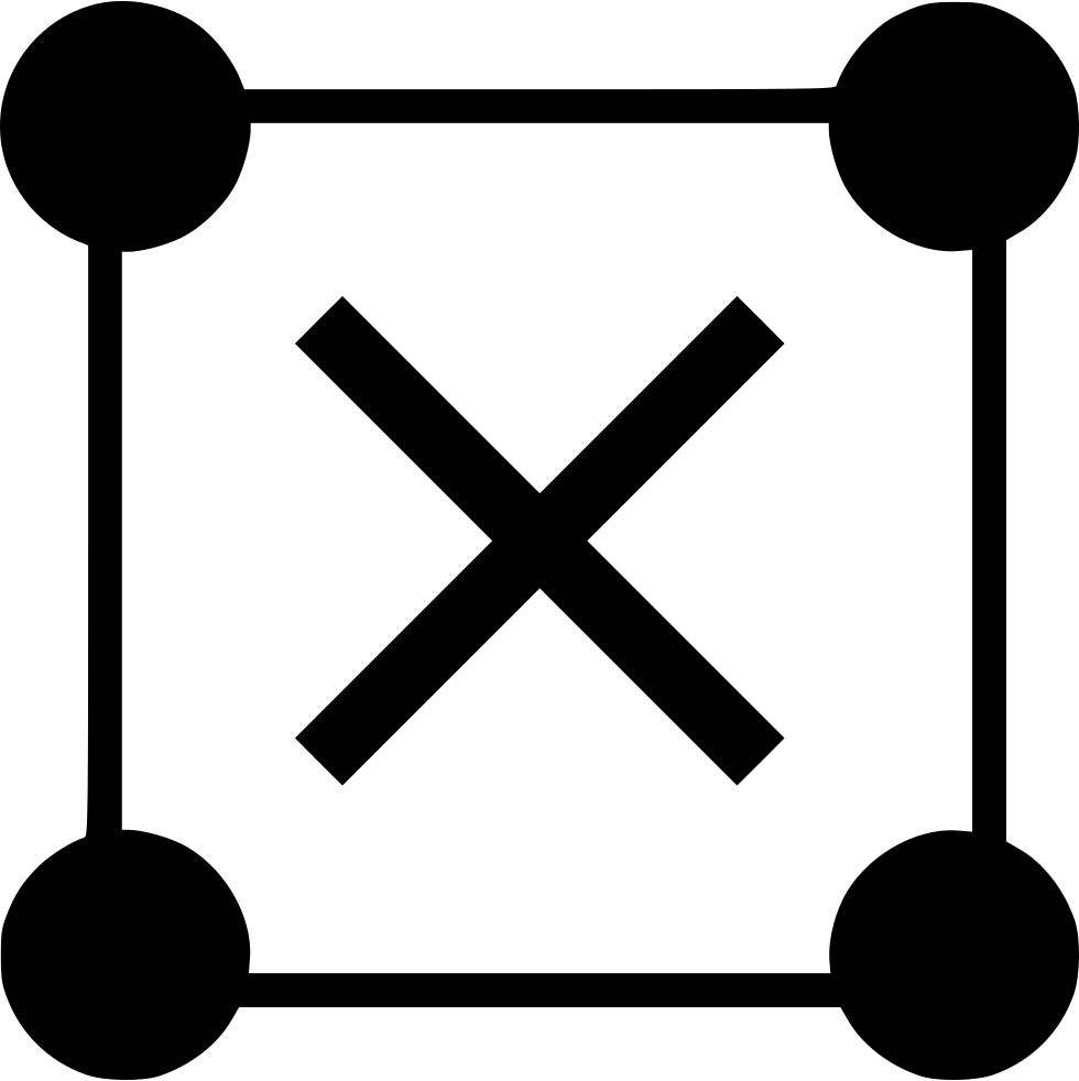 X Delete Scaled Inside Abstract Design Comments - Icon Close Gray (980x982), Png Download