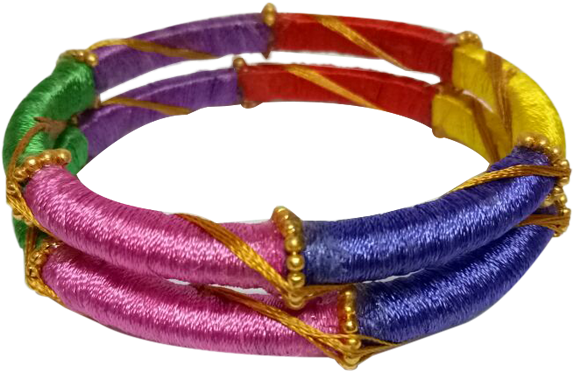 Multi Color Bangle Multi Color Bangles - Color (600x600), Png Download
