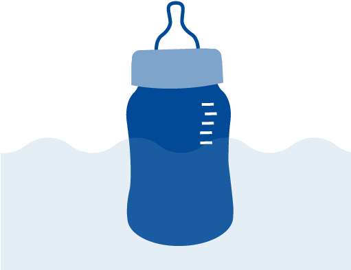 Sma® Extra Hungry Infant Milk Can Be Fed At Room Temperature - Water Bottle (570x475), Png Download