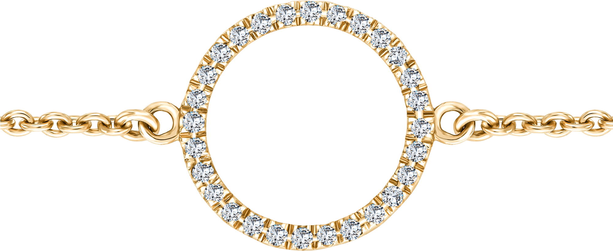10ct Round Brilliant H-si Circular Diamond Bracelet - Bracelet (2000x2000), Png Download