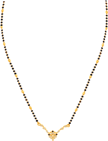 Diamond Gemstones Mangalsutra (700x525), Png Download