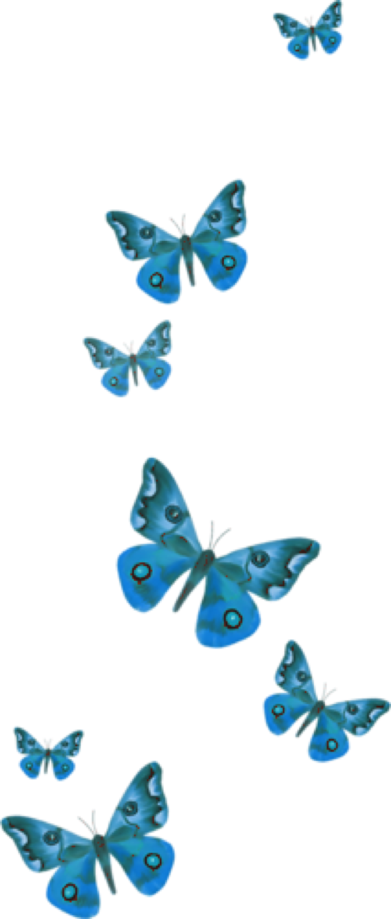 Popular And Trending Butterfly Stickers On Picsart - Picsart Photo Studio (800x1877), Png Download