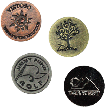 Metal Ball Markers - Golf (417x417), Png Download
