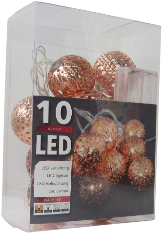 Kerstverlichting Led Draad Zilver Timer 100 Lamps Warmwit (500x500), Png Download