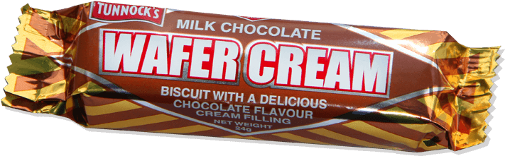 Wafer Cream Biscuit - Tunnocks Wafer Cream (750x750), Png Download