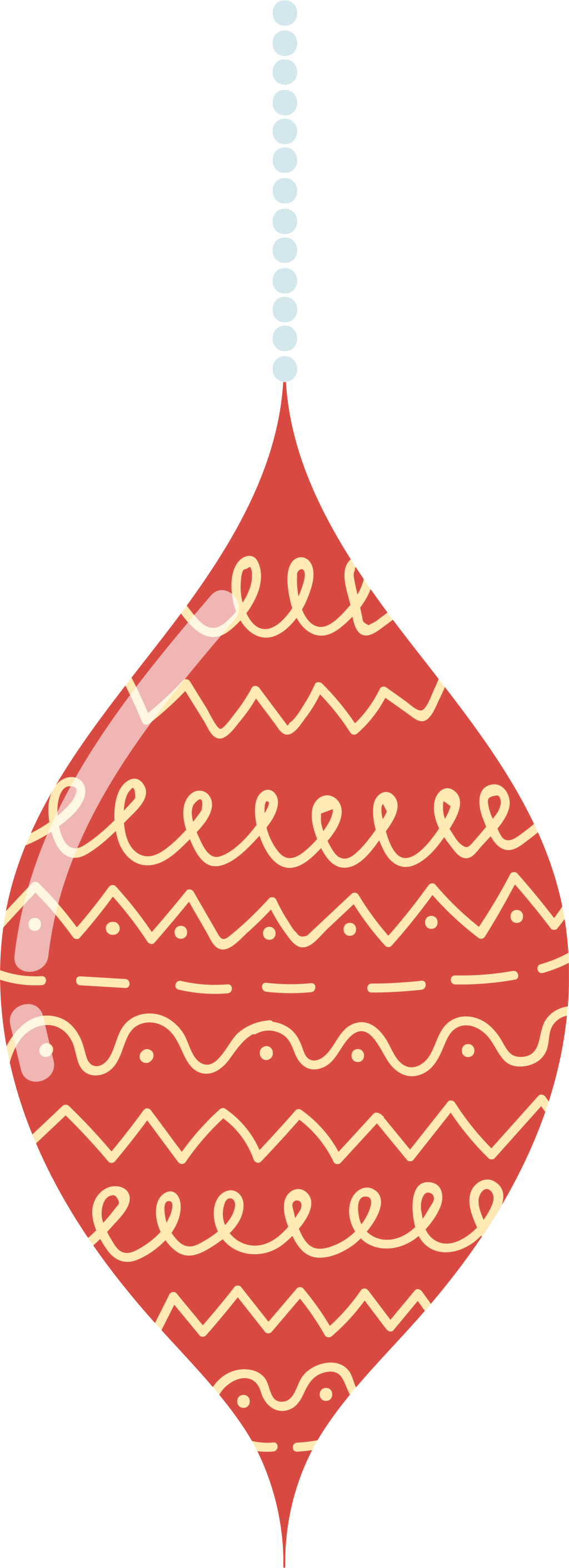 Red Water Drop Christmas Cartoon Transparent Material - Water (1024x2822), Png Download