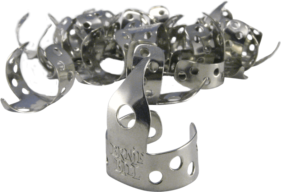 Ernie Ball Pickey Pickeys Metal Finger Picks Bag Of (1000x1000), Png Download