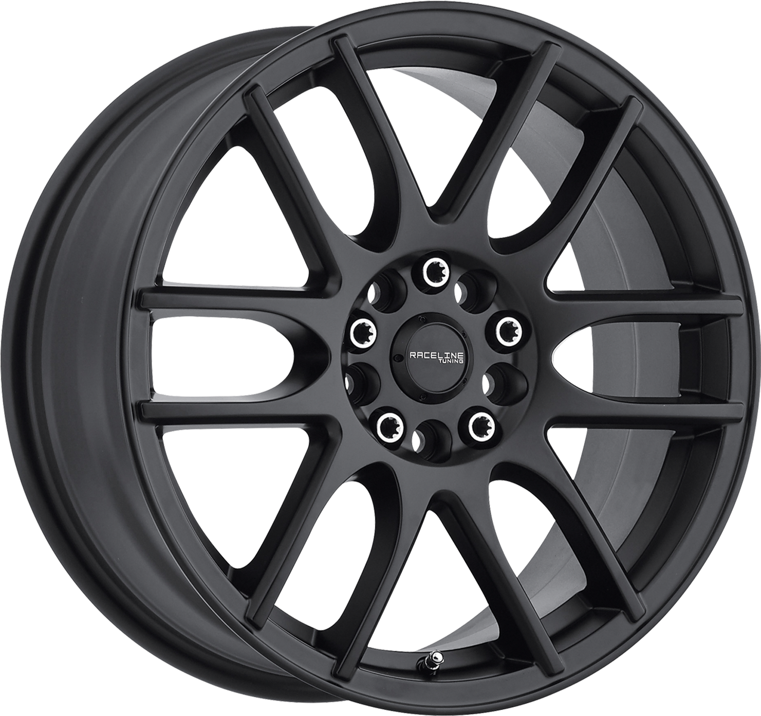 17 Inch Raceline 198b Vector Black Wheel Rim - Rims Vector (640x640), Png Download