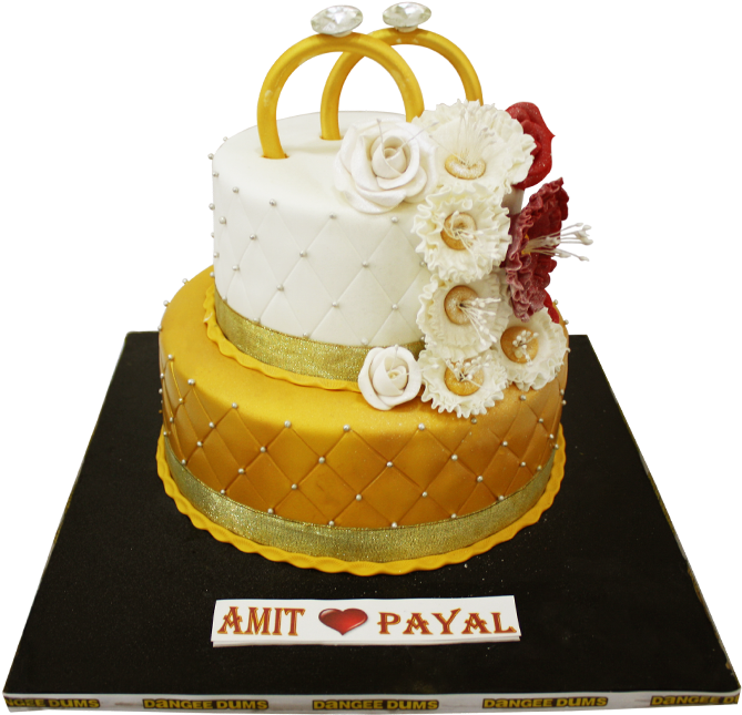 Engagement Theme Cake - Cake Decorating (1000x700), Png Download