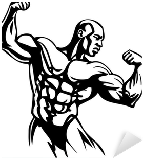 Bodybuilding And Powerlifting - Imagenes En Caricatura De Fisicoculturista (400x400), Png Download