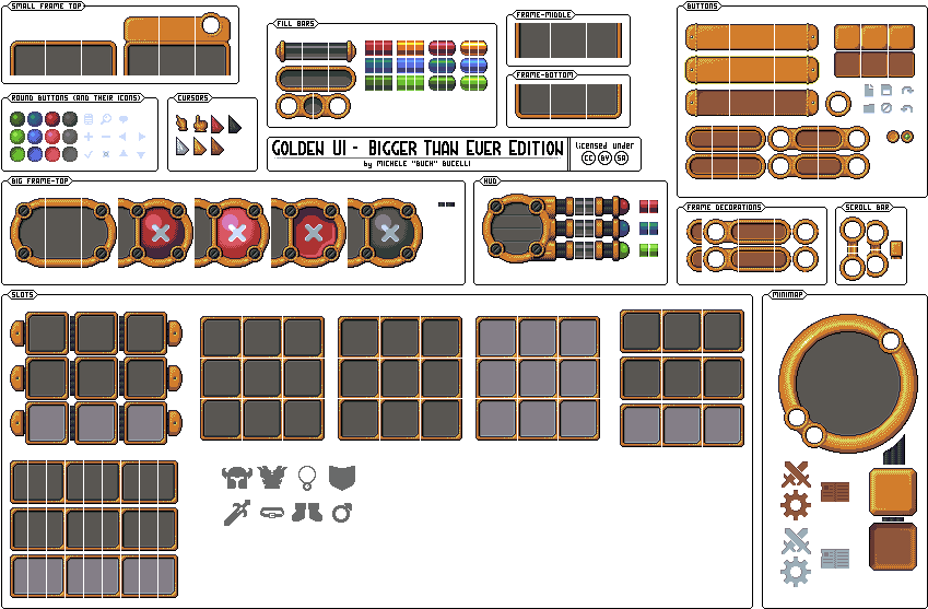 Preview - Pixel Rpg Ui (864x568), Png Download