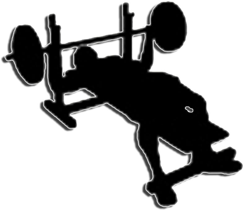 Bench Clipart Weight Lifting - Clip Art Bench Press (900x759), Png Download
