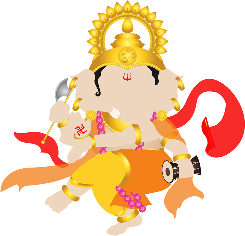 Vector Elements Created From Sketch - Ganesh Ji Vector (1200x1143), Png Download
