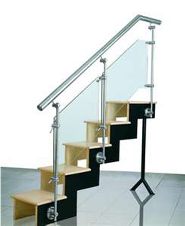 Ss Railing In Ahmedabad - Ss Railing With Glass (550x550), Png Download