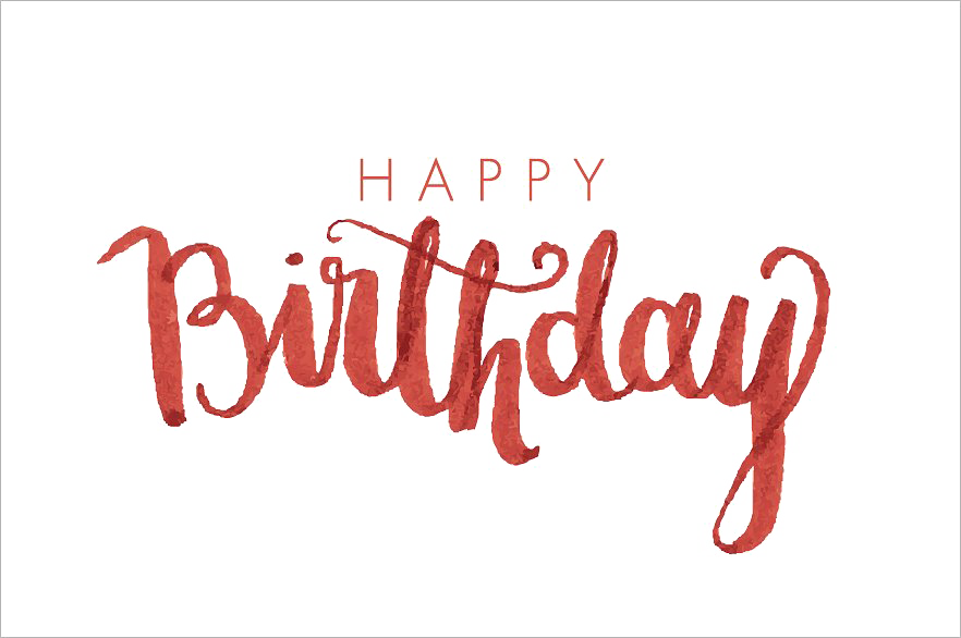 Happy Birthday Calligraphy Png Image - Calligraphy Fonts Happy Birthday (882x586), Png Download