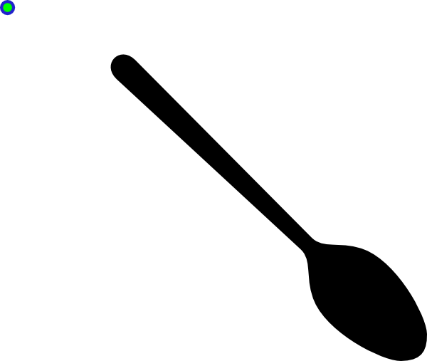 Black Spoon Png Clip Art (600x507), Png Download