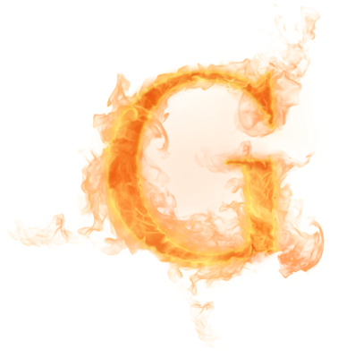 Have A Nysh Day - Fire Letter G Png (378x400), Png Download