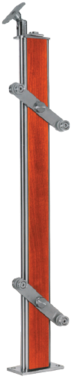Wooden Railing With 2 Glass Holder - Gun Barrel (600x600), Png Download
