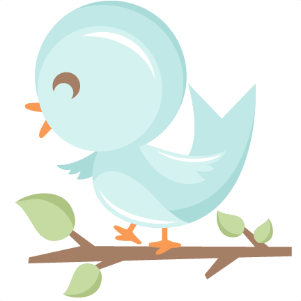 Clip Art Cute Bird In Tree - Cute Bird Clipart Png (432x432), Png Download