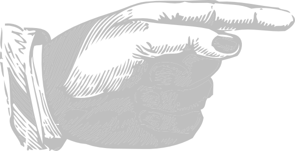 How To Set Use Pointing Hand Grey Svg Vector - Vintage Pointing Finger Clip Art (600x307), Png Download