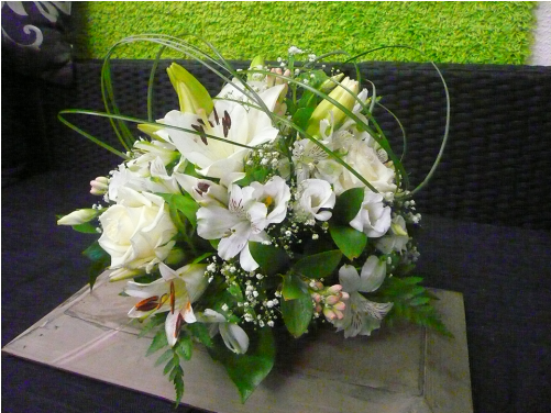 Round Flower Arrangement (500x500), Png Download