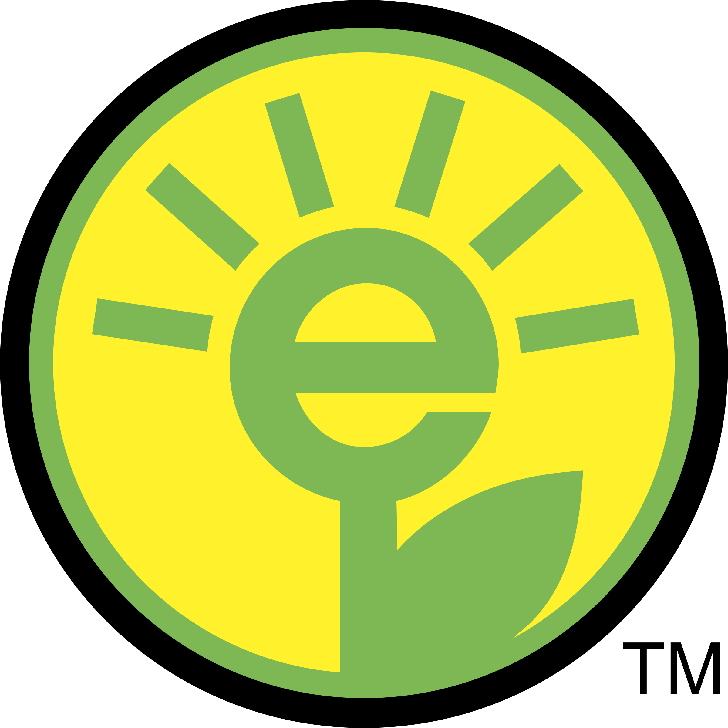 Green Electricity Logo Png Transparent - Vector Graphics (2400x2400), Png Download