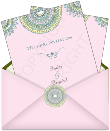 Letter Style Email Indian Wedding Invitation Design - Wedding Invitation (406x471), Png Download
