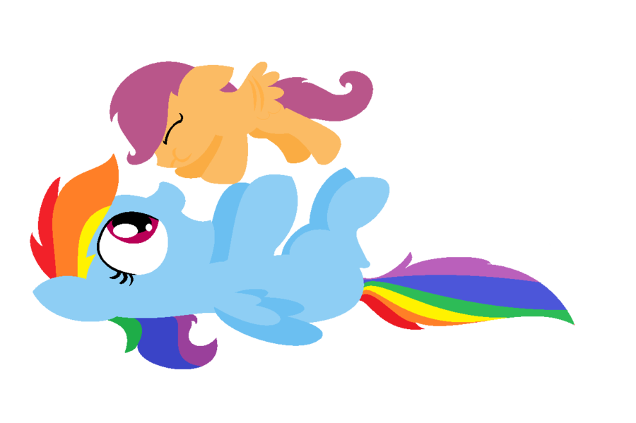 Baby Scootaloo Clipart Rainbow Dash Scootaloo Infant - Rainbow Dash Baby Scootaloo (900x599), Png Download