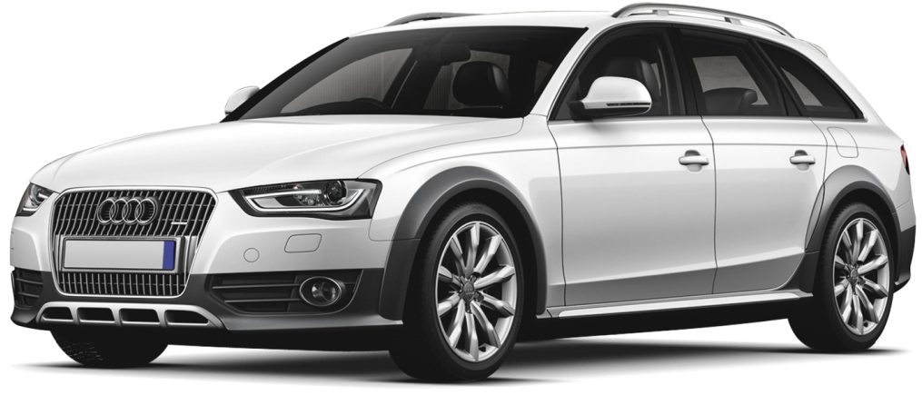 Audi A6 - Audi Q3 White 2017 (1024x441), Png Download