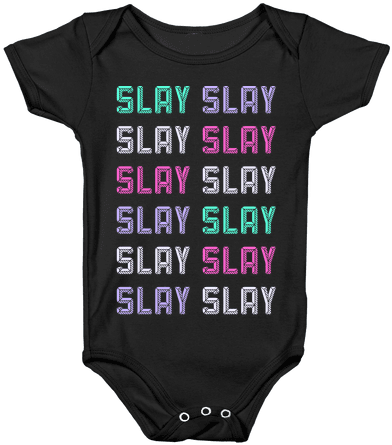 Slay Slay Slay Slay Baby Onesy - Don T Let The Bastards Grind You Down Origin (484x484), Png Download