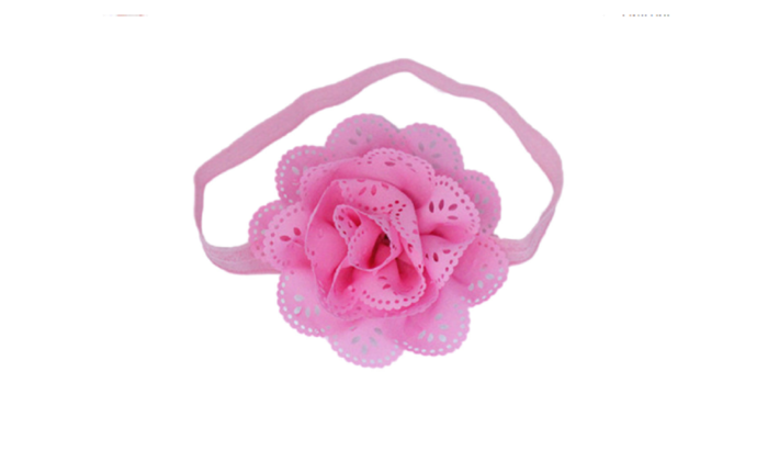 American Style Flower Mesh Elastic Hairband For Kids - Fancy Kids Headband Mesh Elastic Hairband Baby Colorful (700x431), Png Download