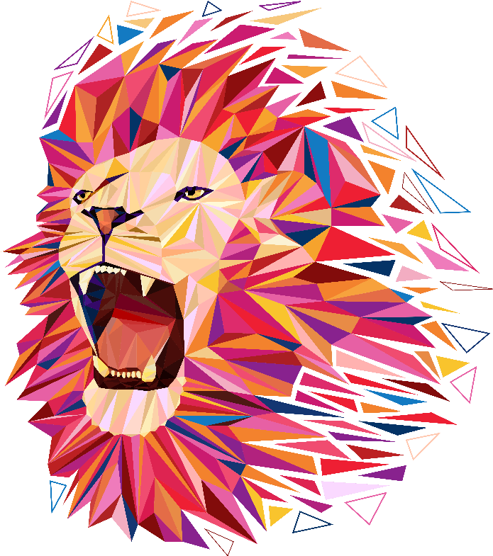 Roaring Lion - Lion (701x800), Png Download