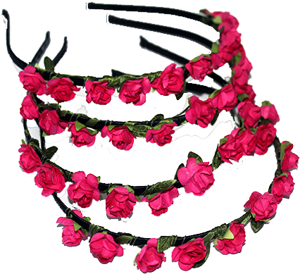 Paper Flower Alice Band Rose Pink - Alice Band (460x460), Png Download