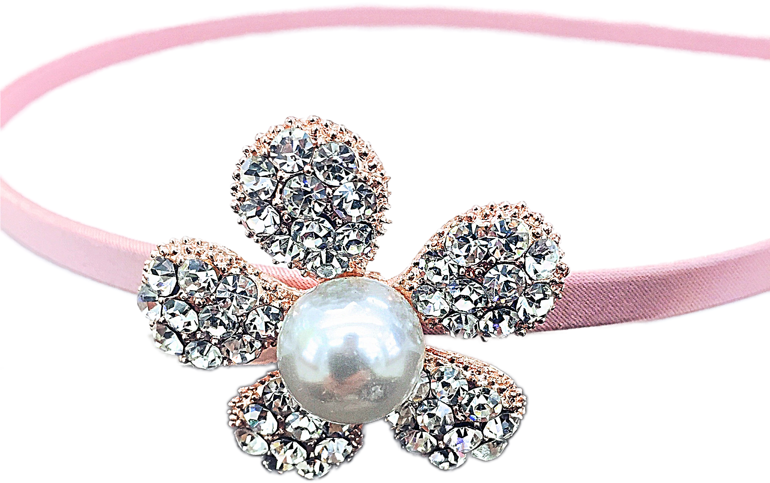 Hairband Crystal Flower - Headpiece (2448x2448), Png Download