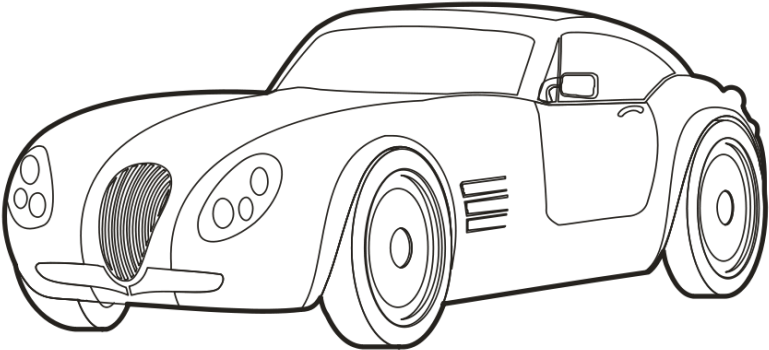 Car Clip Art Black And White Images And Pictures Download - Black And White Pics Of Car (830x587), Png Download
