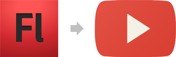 How To Convert A Flash Animation To Hd Video - Adobe Flash (620x200), Png Download