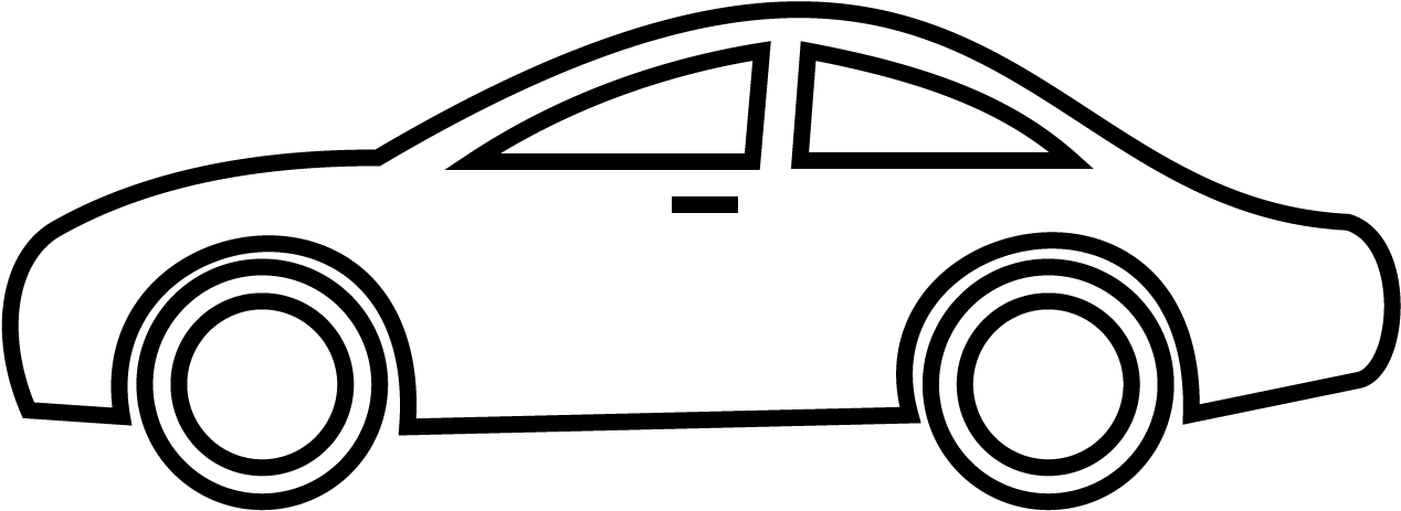Clip Art Of Car Clipart Image - Car Clip Art Black And White (1280x800), Png Download