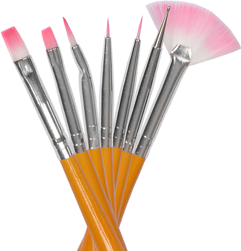 Royal Nails Gel Brush - Transparent Makeup Brushes (600x600), Png Download