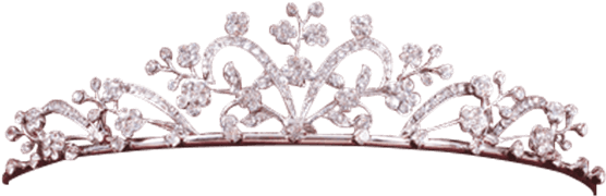 Jeweled Floral Diadem - Circlet (555x555), Png Download