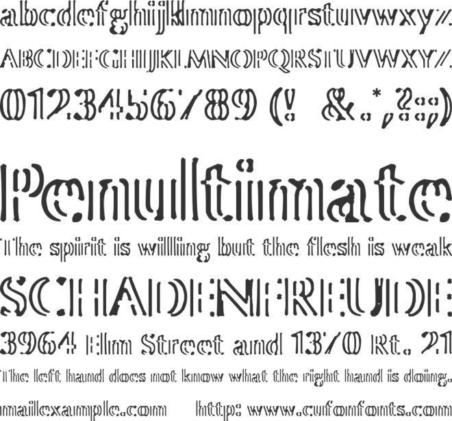 Colour Brush - Large Sketch Block Font (660x614), Png Download