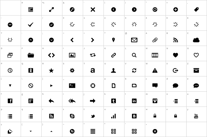 Web Symbols Regular - Web Symbols Text (720x477), Png Download